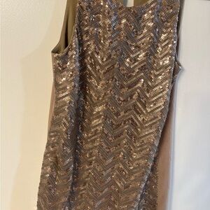 Sweet Rain Gold Sequin Mini Dress